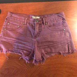 Free people denim shorts